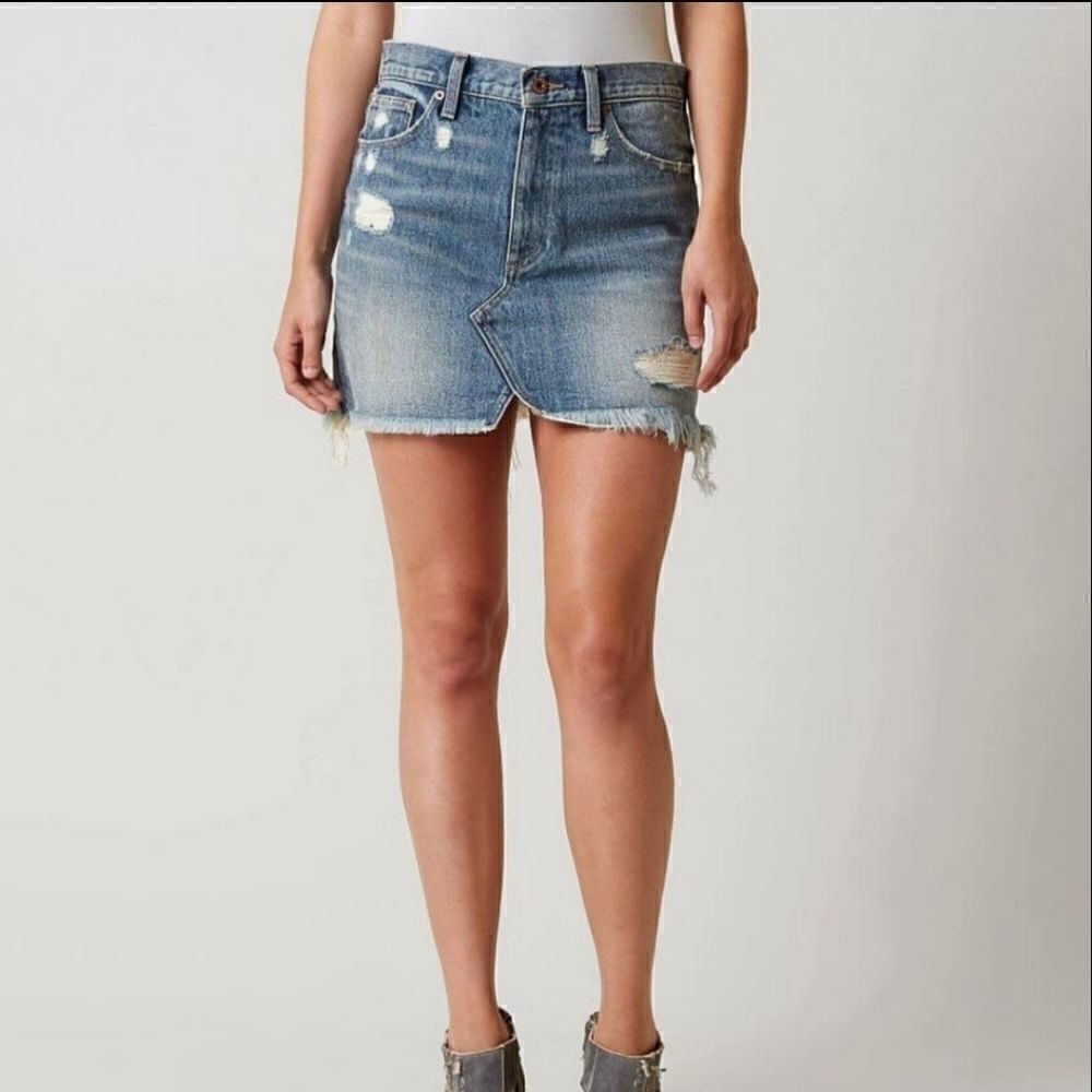 Lucky Brand Women's Old Favorite Mini Skirt blue S